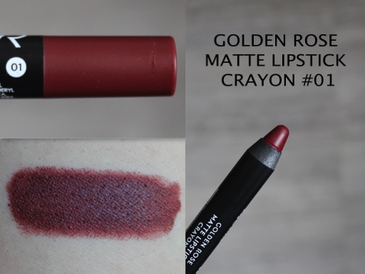 Golden Rose Matte Lipstick Crayon n°01