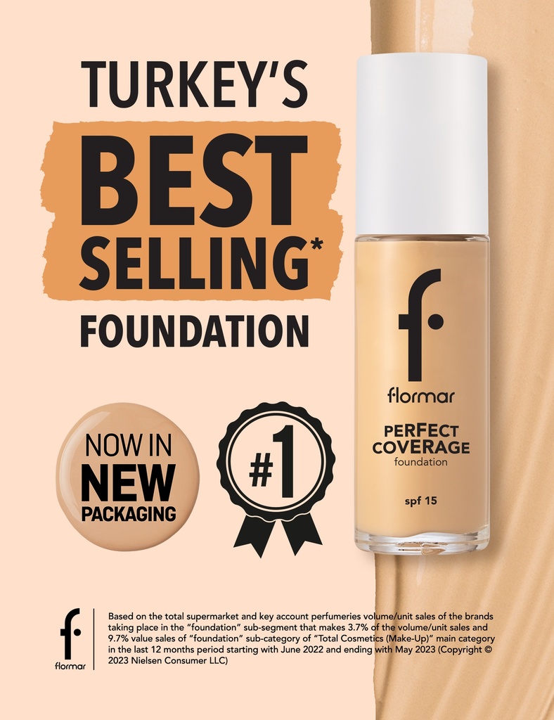 Flormar Perfect Coverage Foundation 105 Prcln Ivory