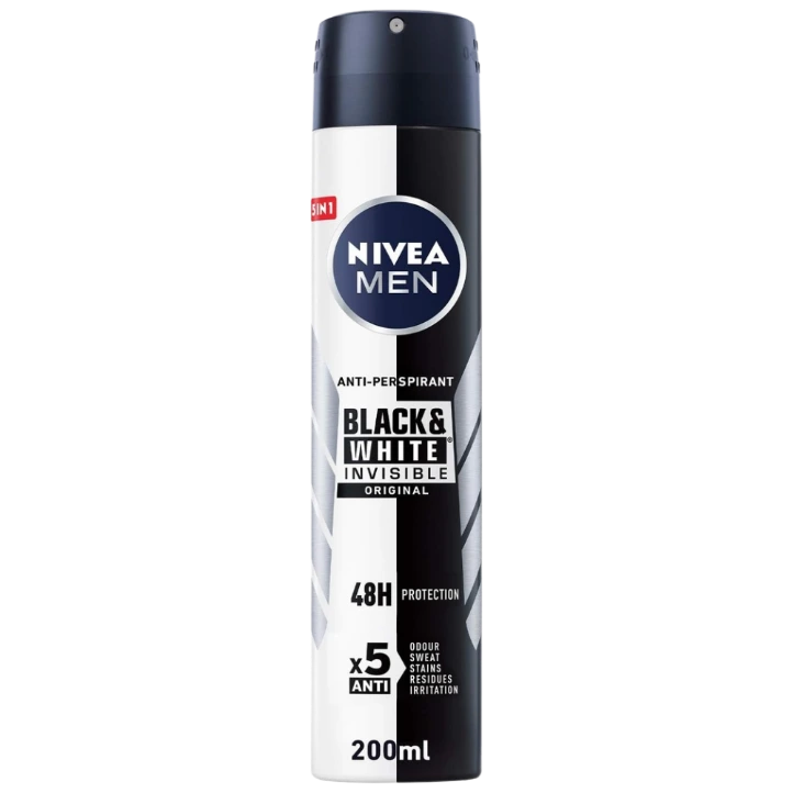 [82242] Nivea Deo- Black & White Men 200ml