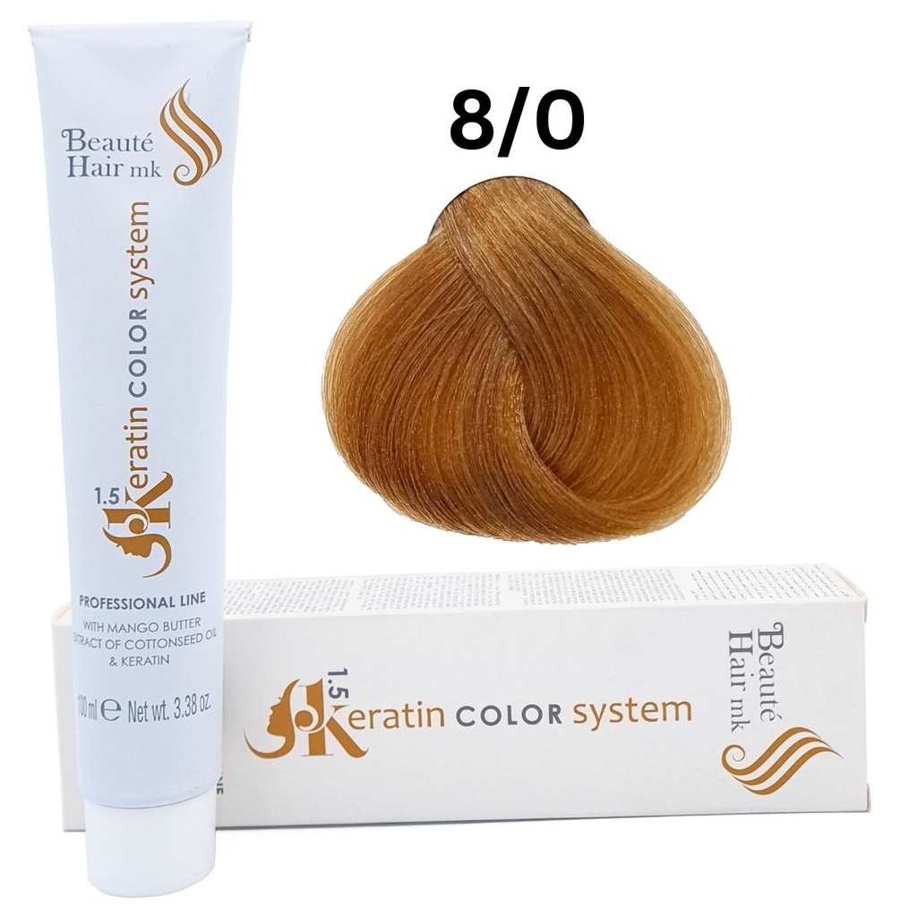[KE 8/0] Keratin Color System n° 8/0