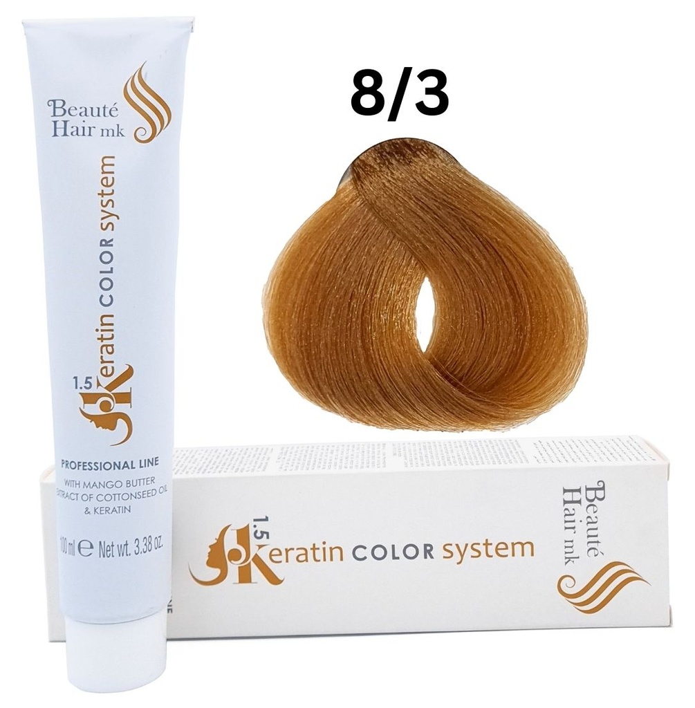 Keratin Color System n° 8/3