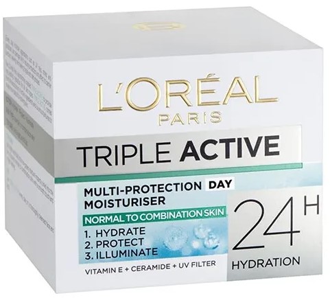 [719695] L'oreal Triple Active Crème Hydratante Jour P.n 50ml