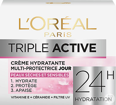 [719749] L'oreal Triple Active Crème Hydratante Jour P.s.s 50ml