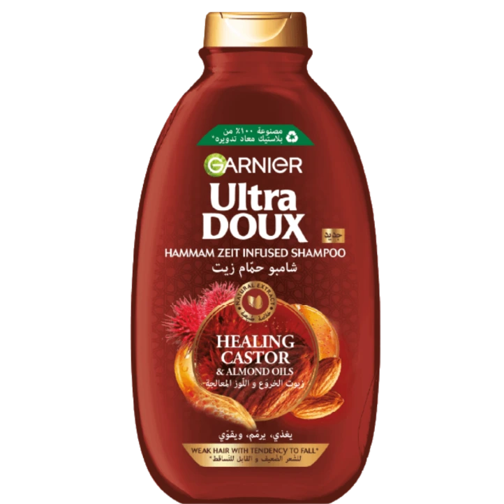 Ultra doux Shampoin Huile Ricin et d'amande 400ml