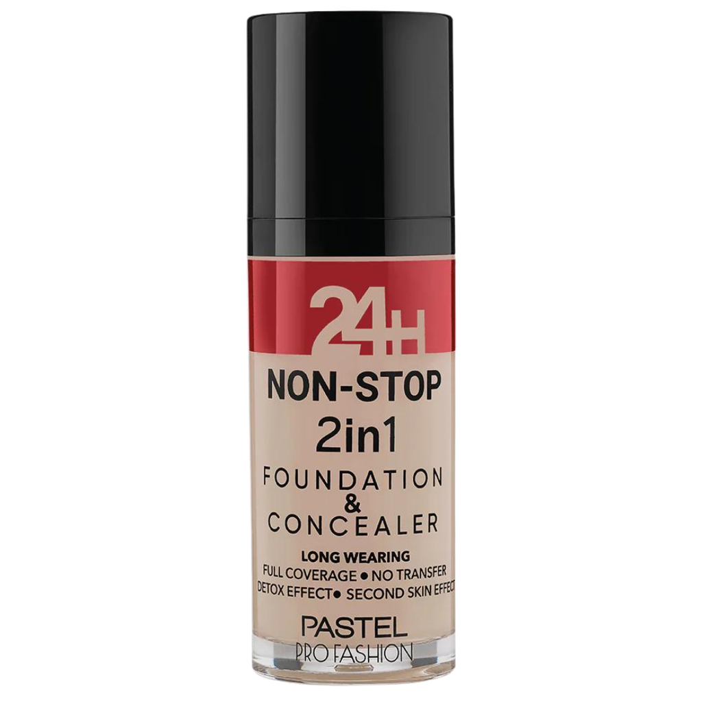[M0335-0602] Pastel 24H Non-Stop 2In1 Foundation & Concealer 602