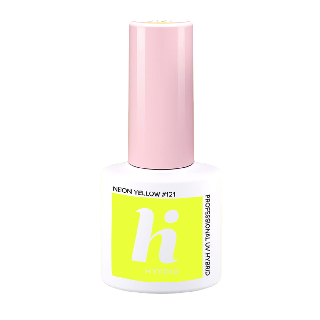 [HH05-121] Hi Hybrid 121 Neon Yellow UV Gel Polish 5ml