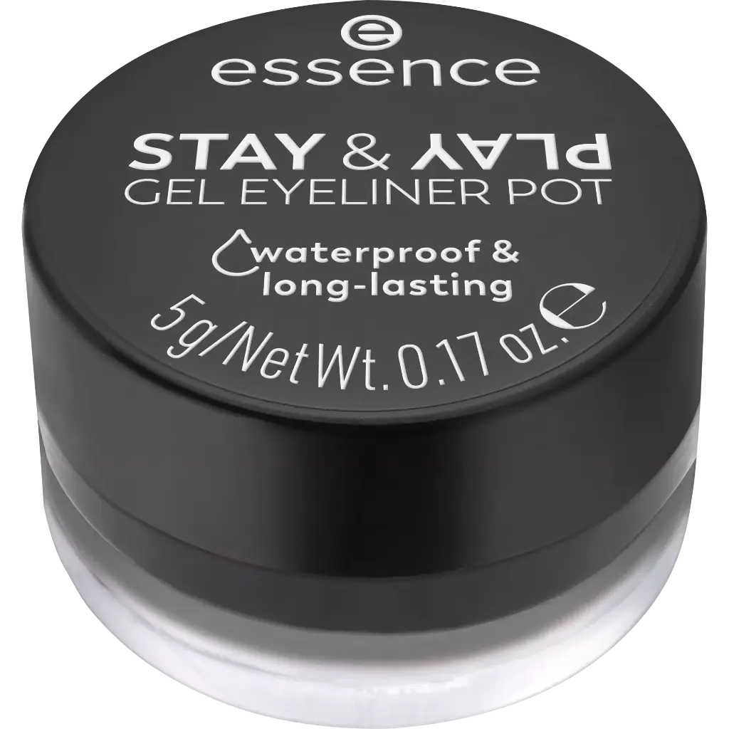 Essence Eyeliner Gel Stay & Play Pot 01 Black