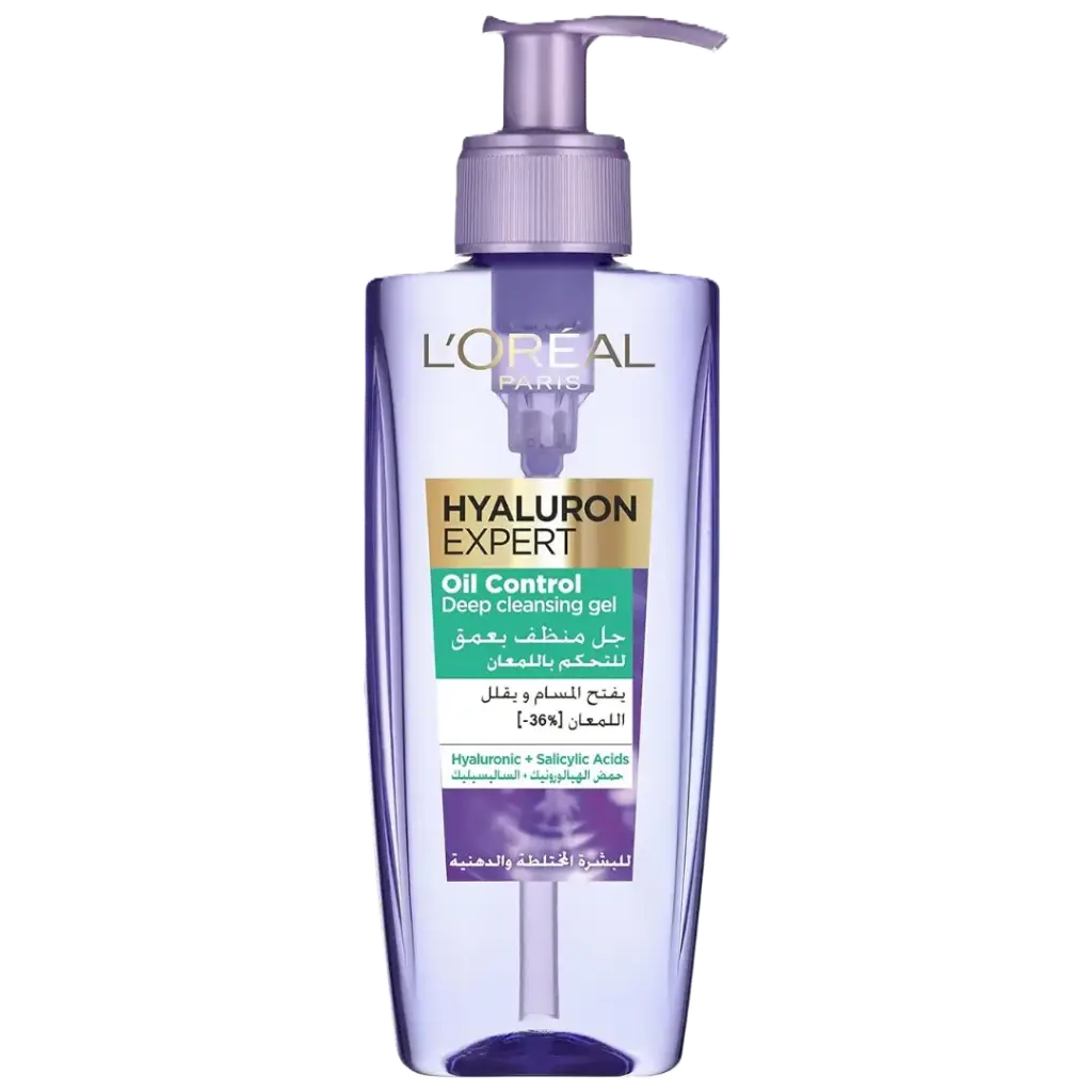 L'oréal Hyaluron Oil Control Gel Nettoyant 200ml